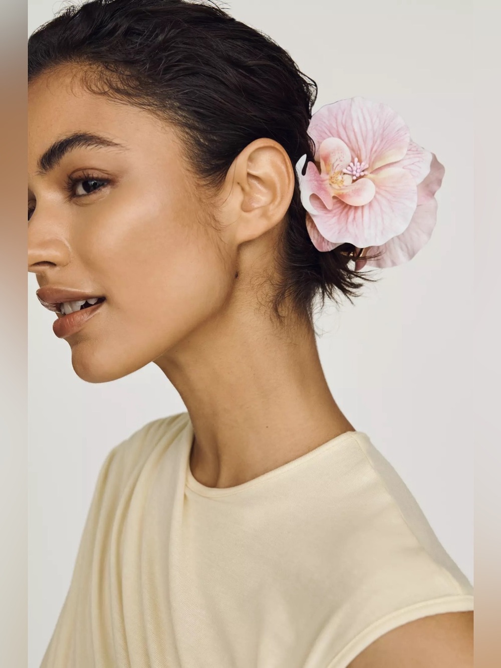 NWT Anthropologie Pink Orchid Claw Clip